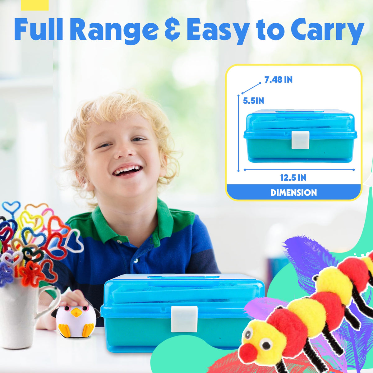 SmilessKiddo stickers and glue help kids personalize crafts with easy sticking.