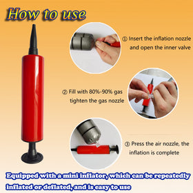 Smilixin green inflatable saber is easy to inflate and store after events.