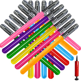 Smilixin yellow inflatable light saber offers safe, lightweight fun for kids' birthday celebrations.