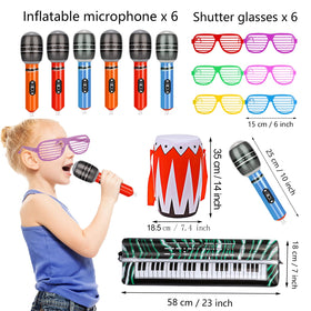 Smilixin inflatable microphone for playful karaoke moments.