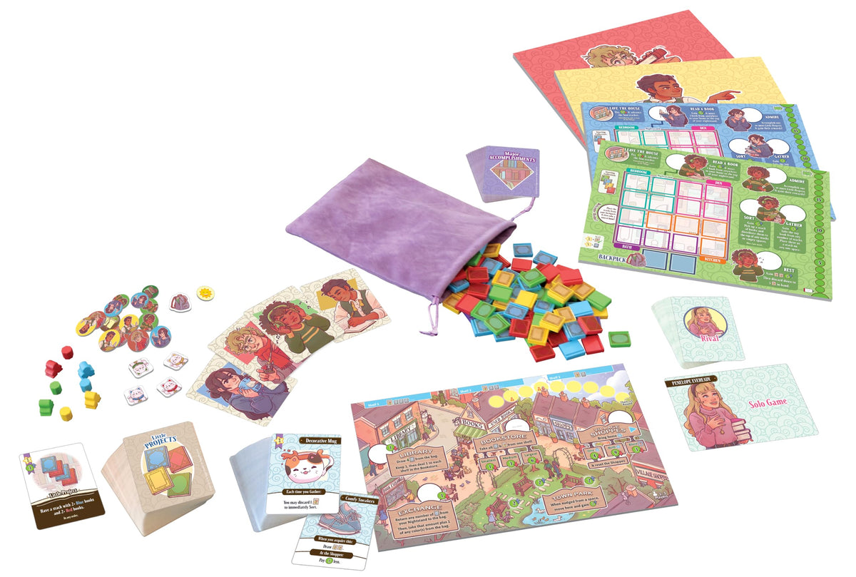 Smirk & Dagger book tiles illustrated highlight tactile, organized collections.