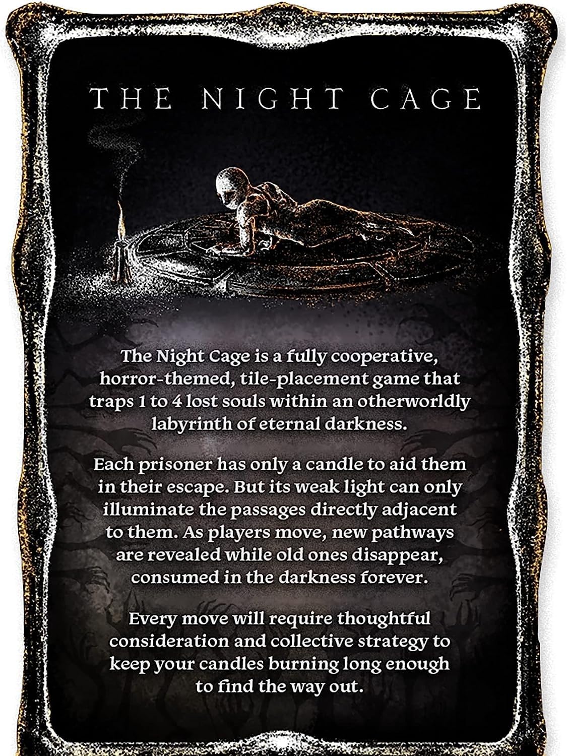 Smirk & Dagger Night Cage key and gate illustrate the goal and teamwork to escape.