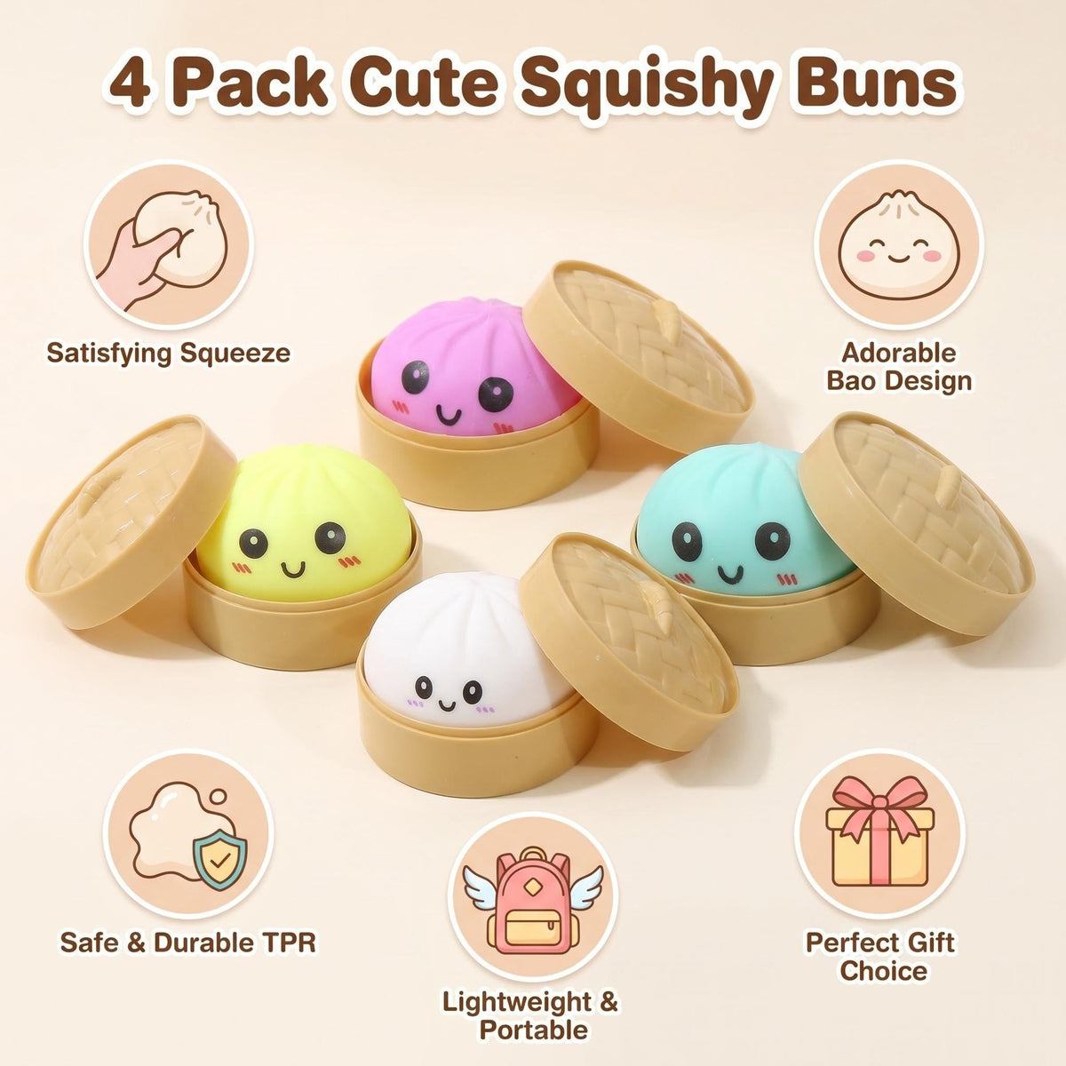 SMLEGFT TPR-safe squishy material ensures skin-friendly feel and lasting play