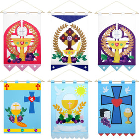 SmoothNovelty six-pack First Communion banner kit for classroom display