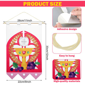 SmoothNovelty banner kit featuring grapes design, meaningful sacramental decor