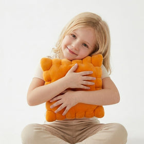 Kid-friendly Snack Plushies Cheese Cracker Pillow ready for hugs and stories.