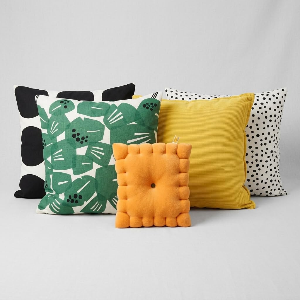 Travel-ready Snack Plushies Cheese Cracker Pillow in compact 10-inch size.