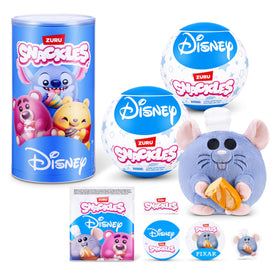 Snackles Disney 5-inch plush Mickey Mouse—soft cuddle buddy for travel and play.