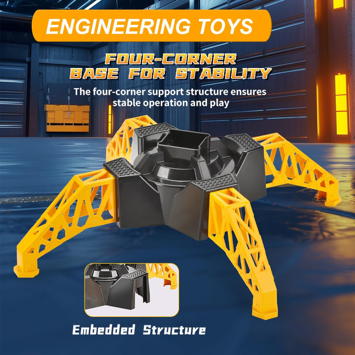 SNACKTANT 28-Inch RC Tower Crane LED lights illuminate operation clearly