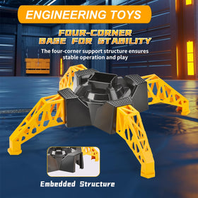 SNACKTANT 28-Inch RC Tower Crane LED lights illuminate operation clearly