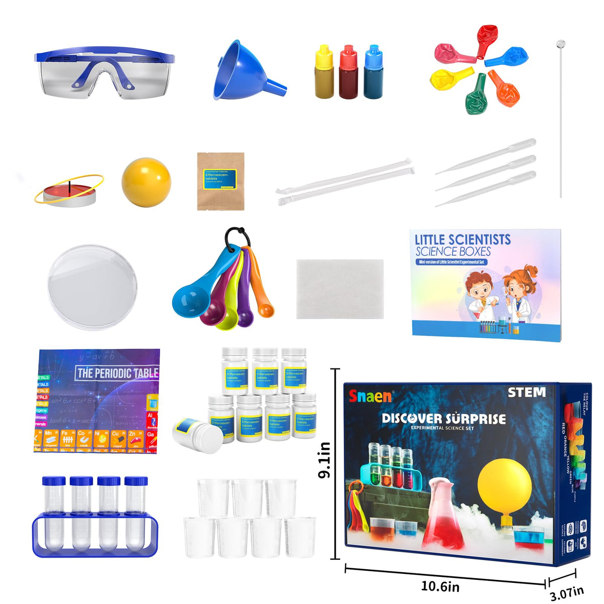 SNAEN 120+ cool experiments highlights engaging science play for kids.