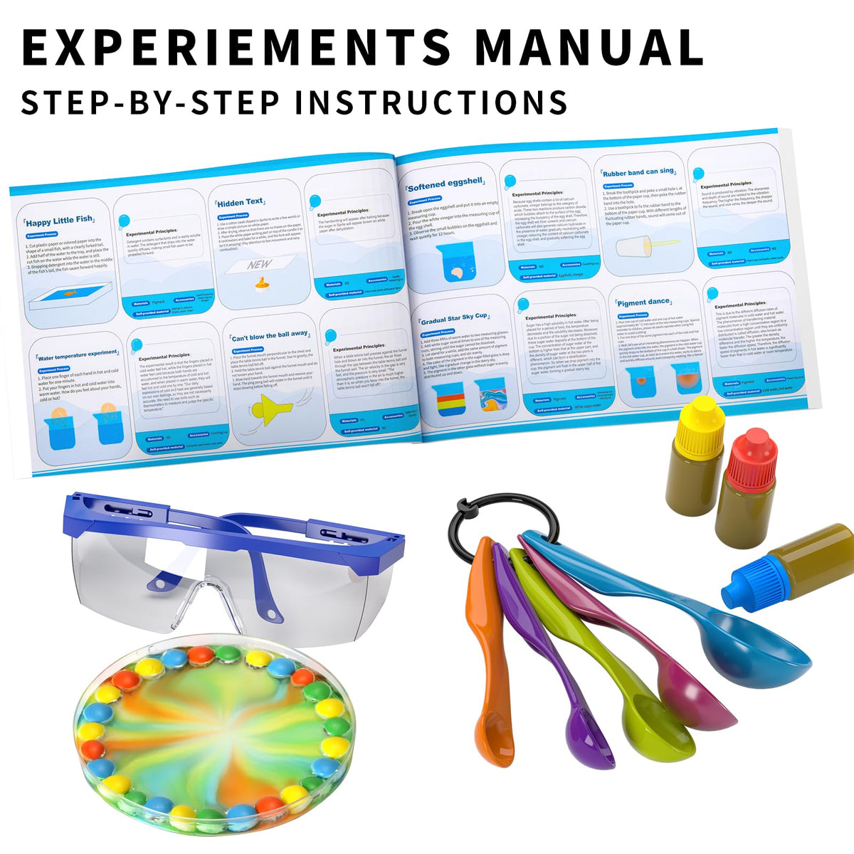 SNAEN complete 48-piece science kit with essential tools.