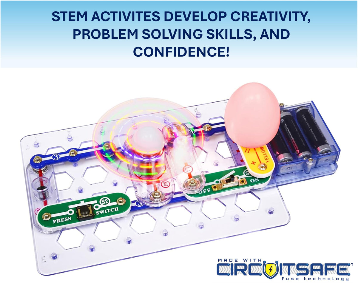 Snap Circuits Beginner projects illustrate over 20 experiments for problem-solving practice.