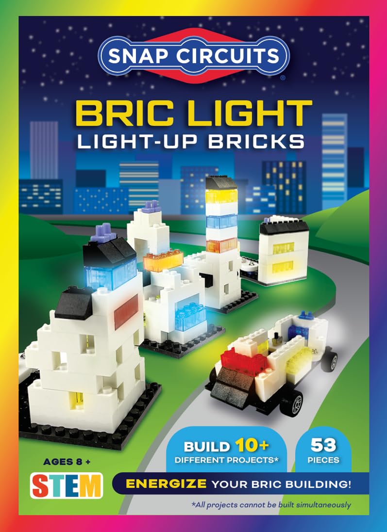 Snap Circuits BRIC Light brick build with colorful lights for hands-on learning