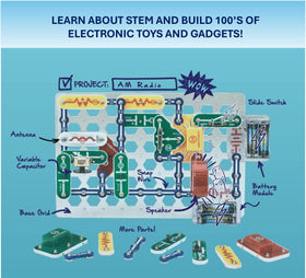 AM radio project shows radio circuitry concepts in action.
