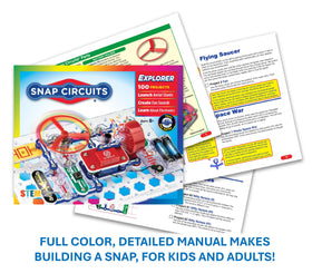 Snap Circuits Jr. SC-100 flying saucer project sparks imaginative experiments