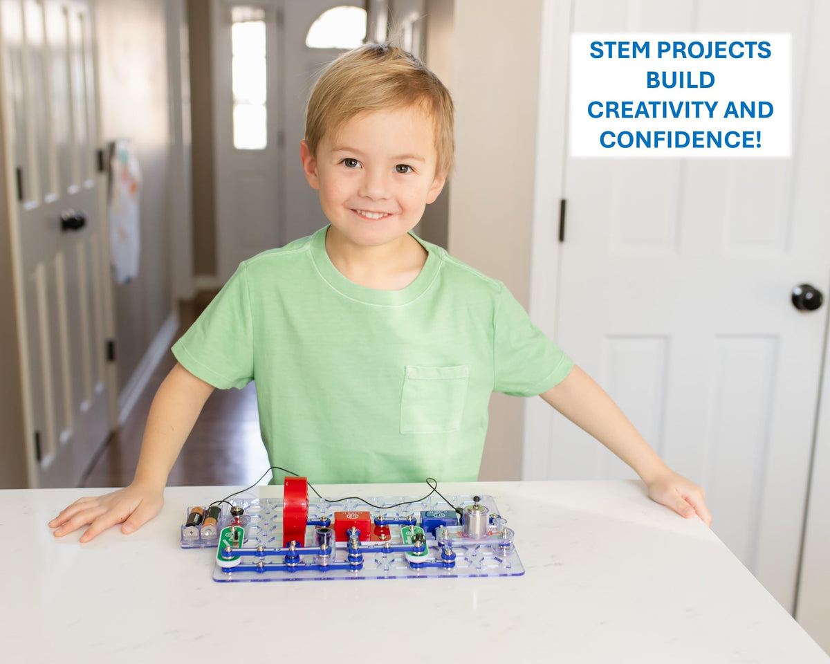 Snap Circuits Jr. SC-100 plastic grid keeps components organized for easy builds