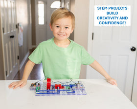 Snap Circuits Jr. SC-100 plastic grid keeps components organized for easy builds
