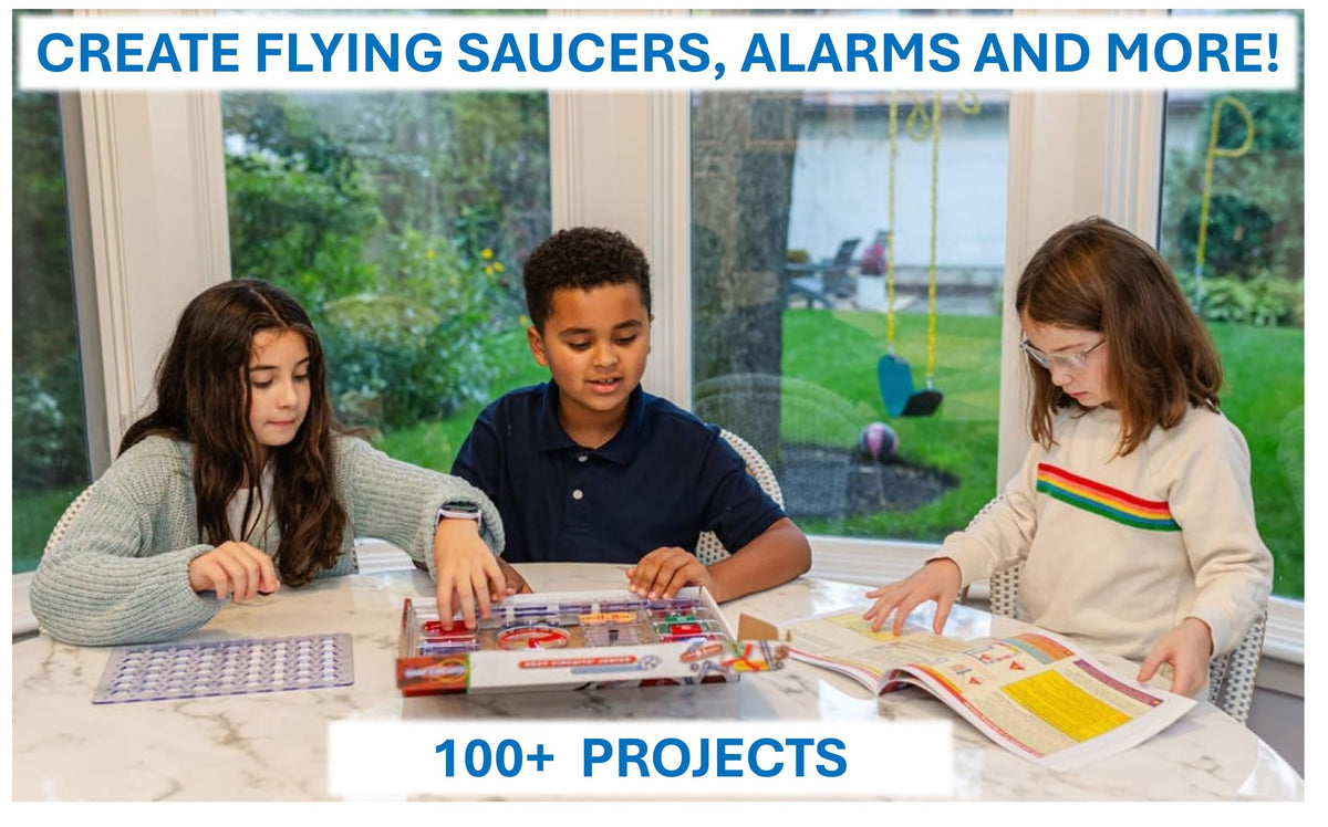 Snap Circuits Jr. SC-100 police siren showcases exciting circuit effects