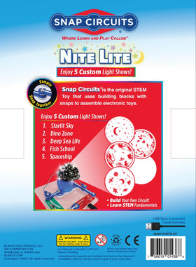 Snap Circuits Nite Lite astronaut spaceship orbit display for curious learners.