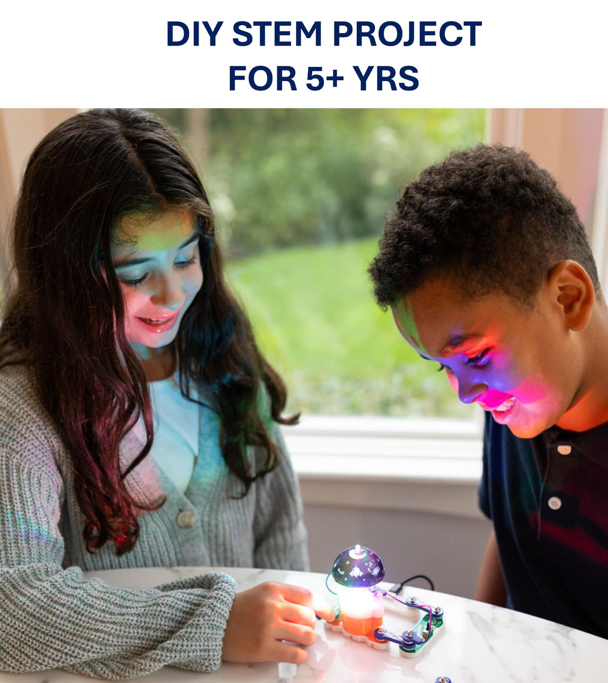 Snap Circuits Nite Lite fish projection supports calm, imaginative play.