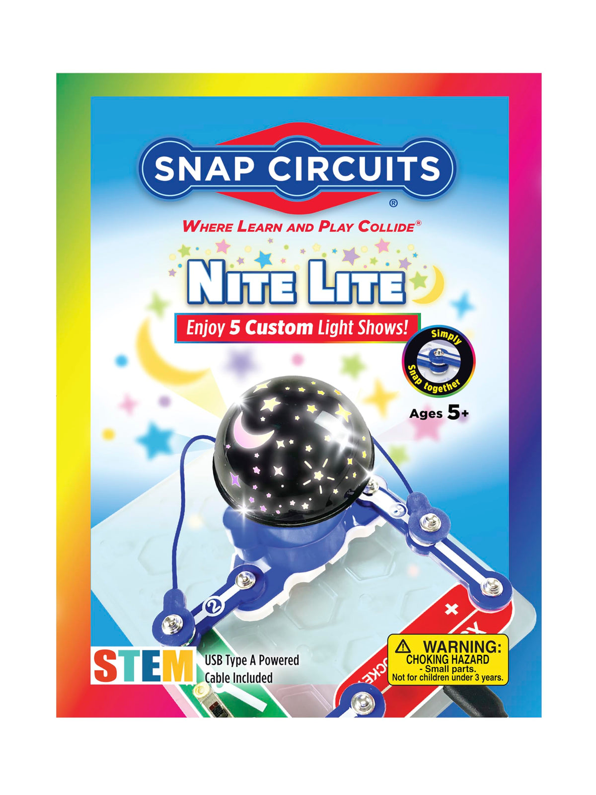 Snap Circuits Nite Lite kit unboxing reveals a bright, safe STEM toy for kids 5+.