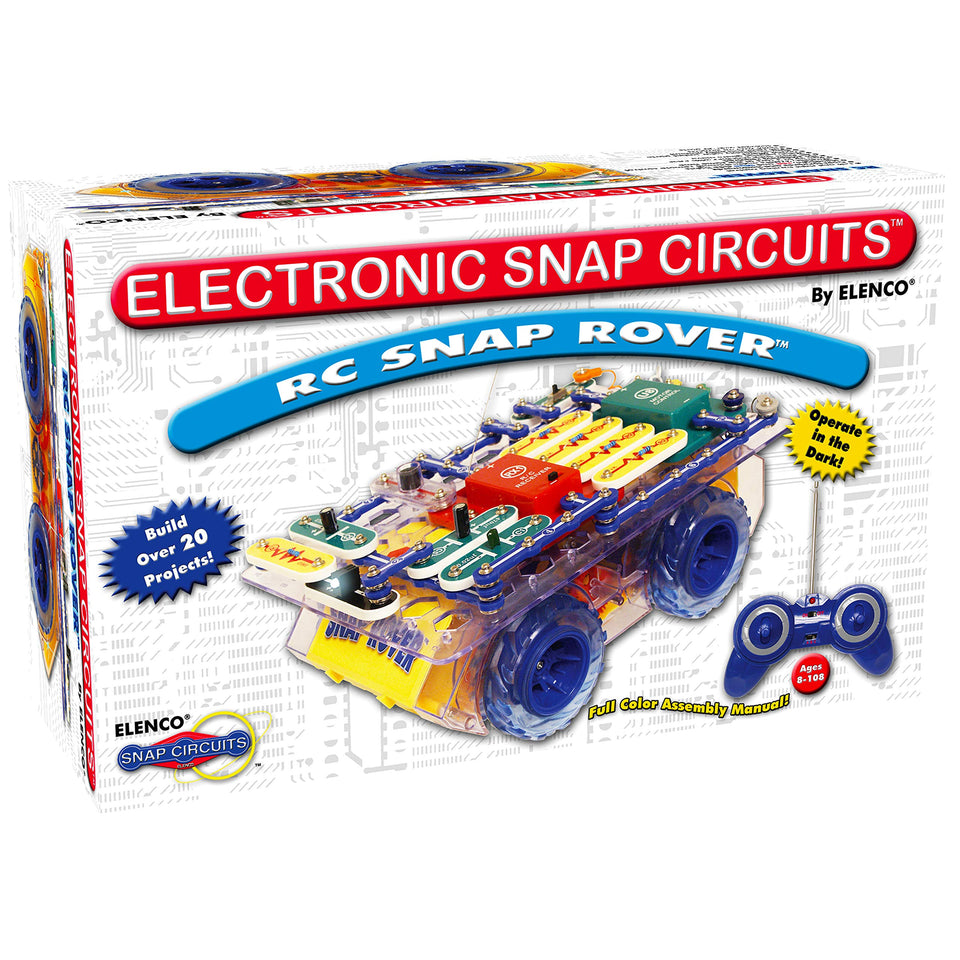 Snap Circuits RC Rover front view for hands-on learning with a remote rover