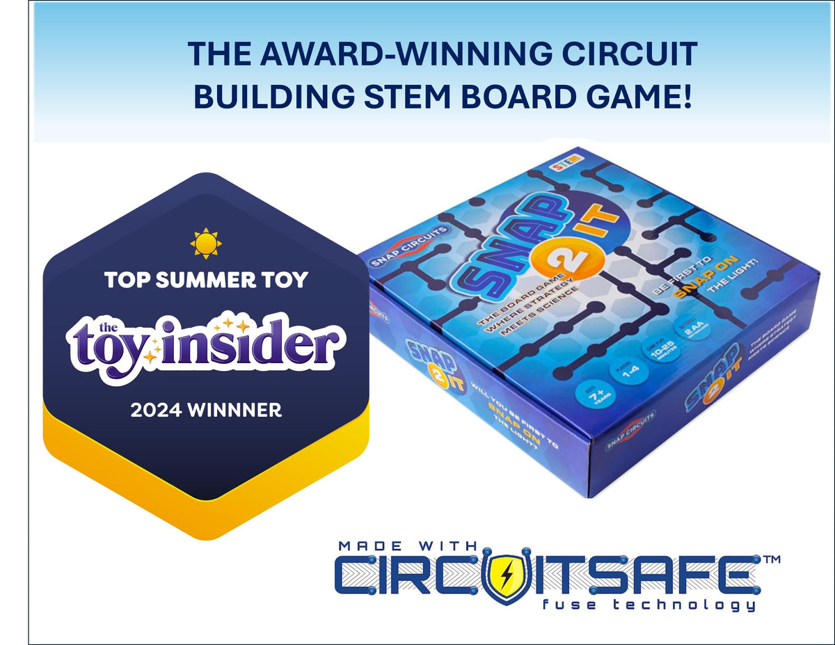 Snap Circuits Snap 2 It battery pack powered board enabling quick energizing.