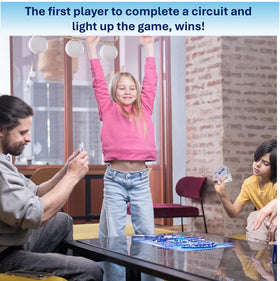 Snap Circuits Snap 2 It game board and cards ready for classroom or home use.