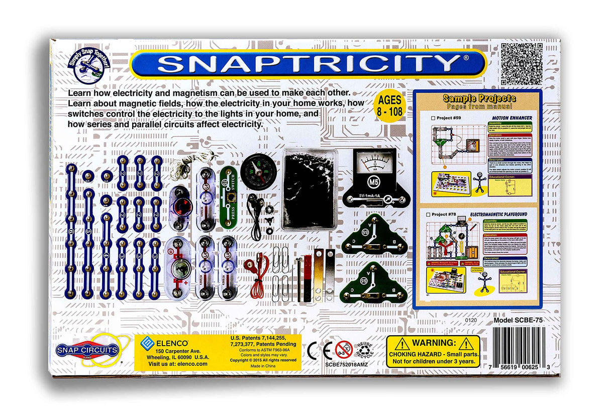 Snap Circuits Snaptricity safety feature and modular grid connection.