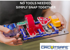 Snap Circuits Spy Kit kids building together fosters teamwork and hands-on problem solving
