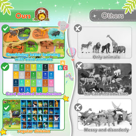 SnapGlowz animal lineup featuring cute farm pets for sorting and recognition activities.