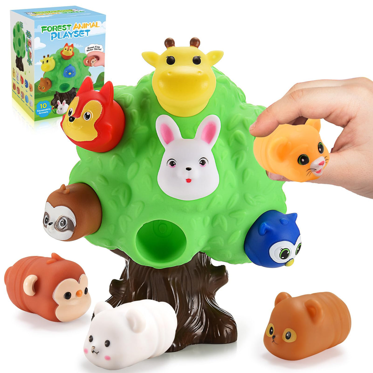 SnapGlowz Farm Animal Playset for toddlers supports imaginative learning with cute figures.