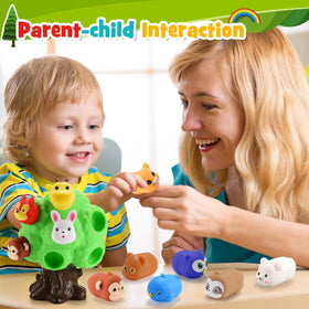 SnapGlowz Montessori Safe Toys with non-toxic materials and smooth surfaces for toddler handling.