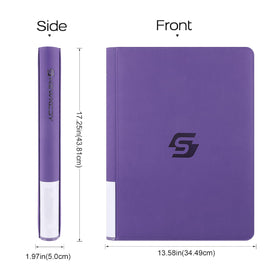 Snekdy 16-pocket pages maximize space while staying compact.
