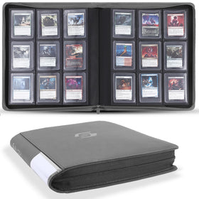 Snekdy top-loader binder with 9 pockets keeps cards organized on the go.