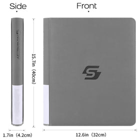 Snekdy binder's color zipper keeps contents secure during transport.