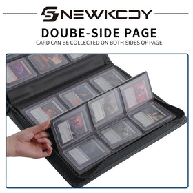 Snewkcdy Snekdy Top Loader Binder holds 360 cards for large collections.