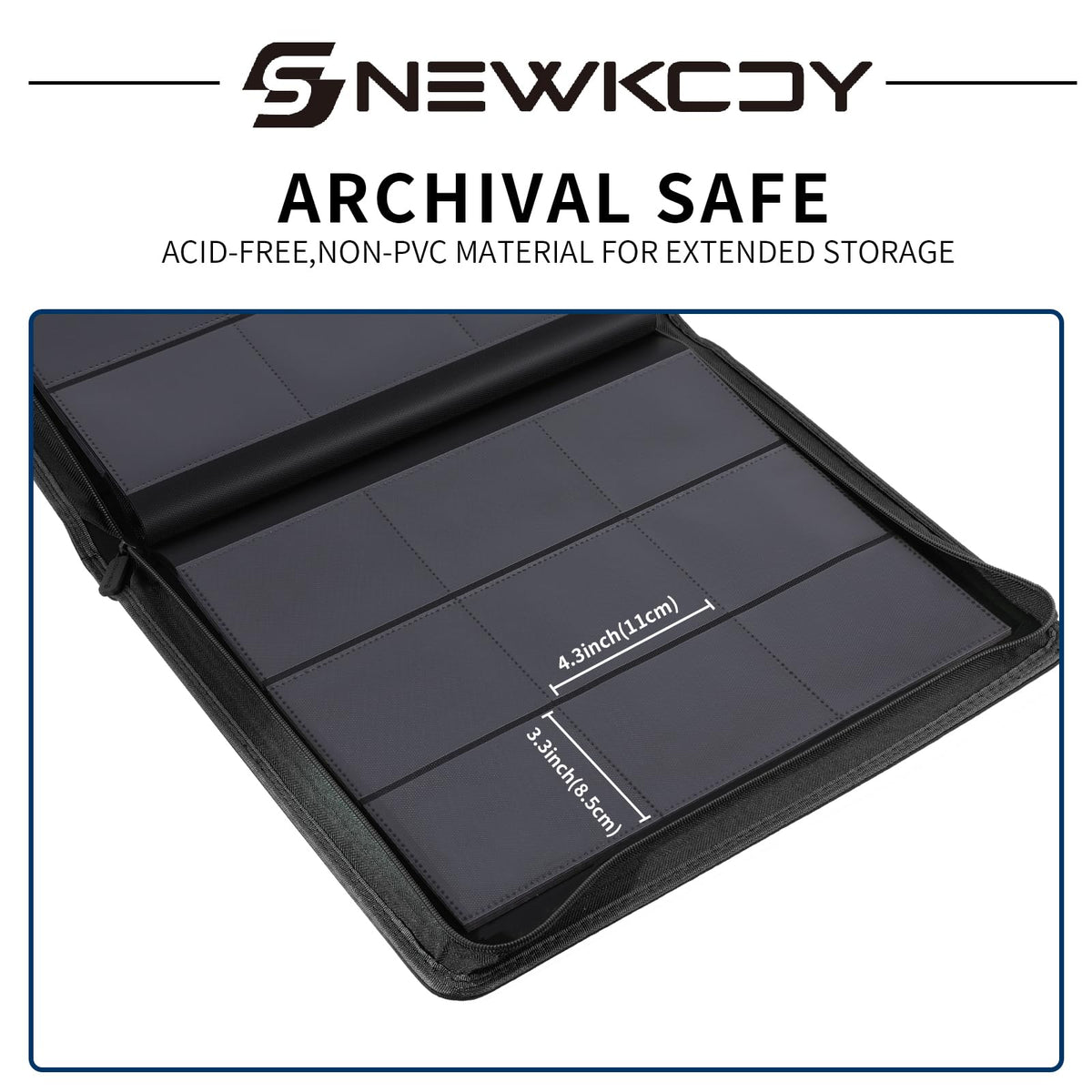 Snewkcdy Snekdy Top Loader Binder waterproof and dust-proof PU leather.