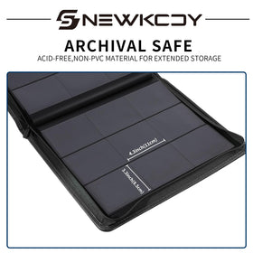 Snewkcdy Snekdy Top Loader Binder waterproof and dust-proof PU leather.