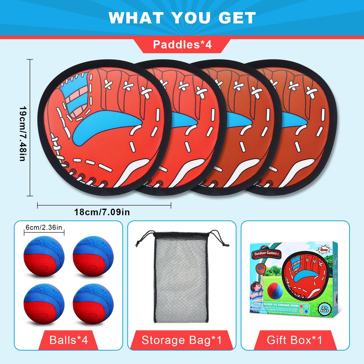 SNFAJOHE sticky baseballs provide secure grip for easy catching.