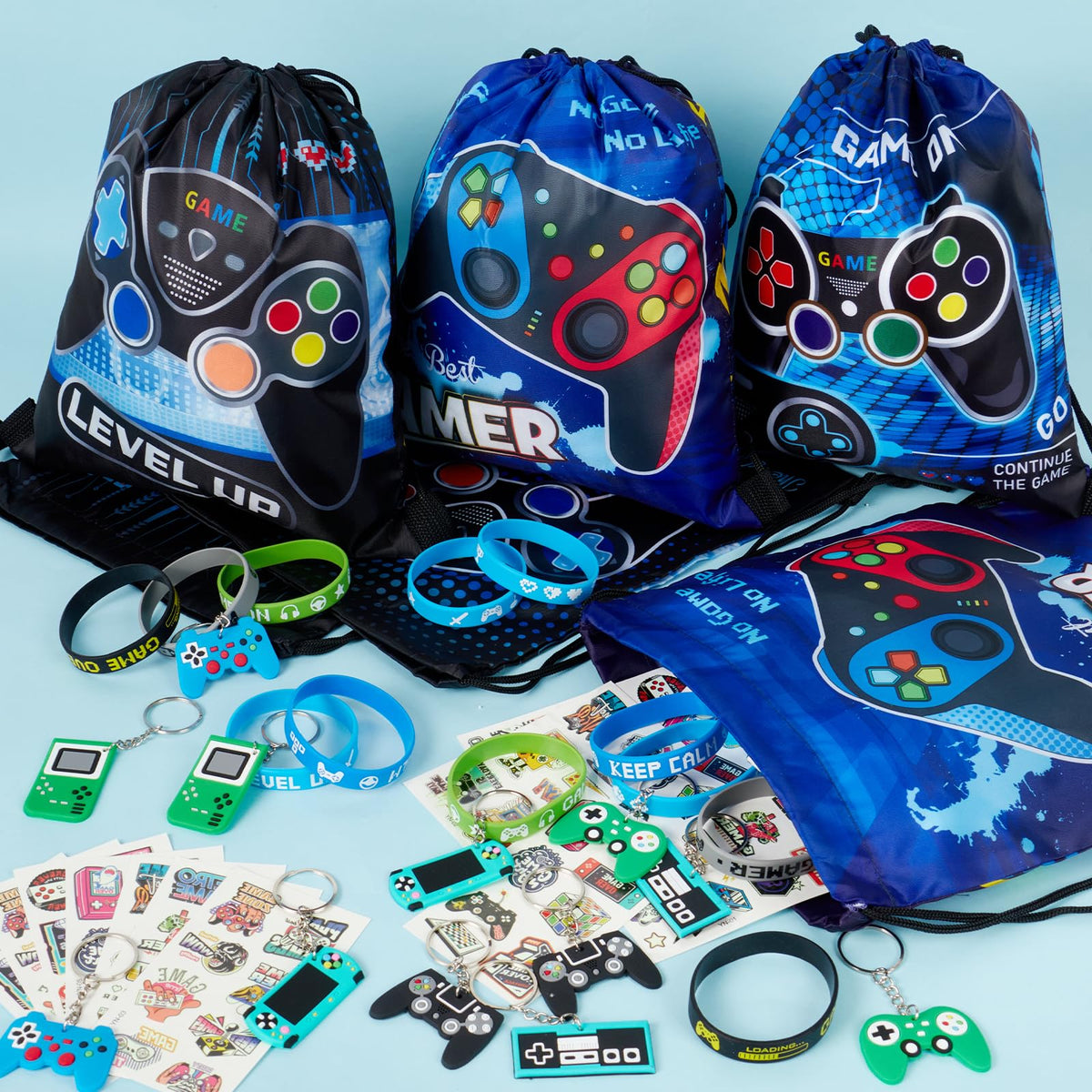 SNLN classroom prizes featuring game themed goodies