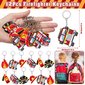 SNLN firefighter keychains in six styles for bag decorations and keepsakes.