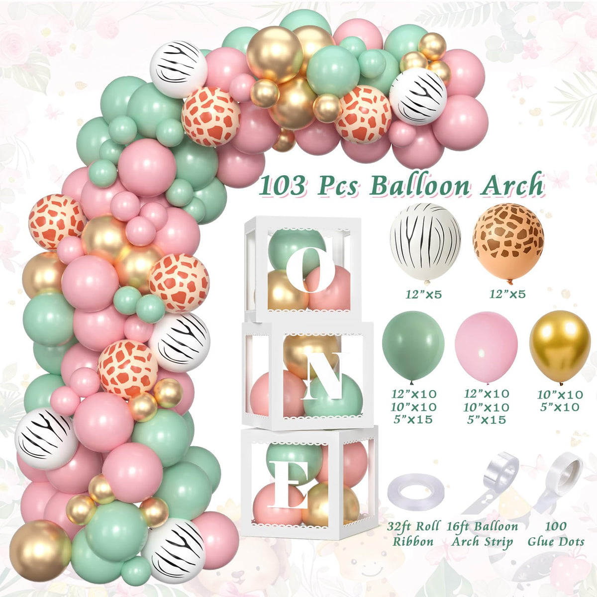 SNLN giraffe foil balloon adds whimsy to the celebration.