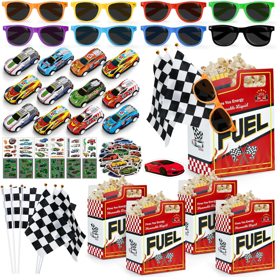 SNLN fuel-tank gift box for race party favors.