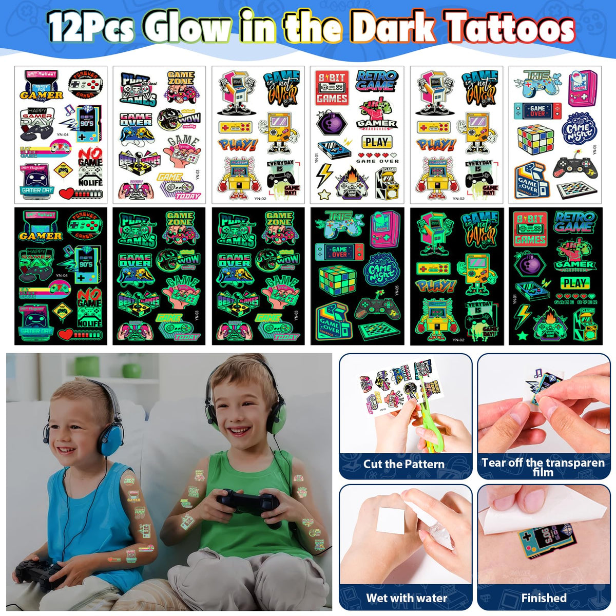 SNLN gamer party favors set ideal for birthdays and prizes