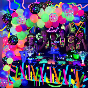 SNLN glow party setup enhances birthdays and disco themes