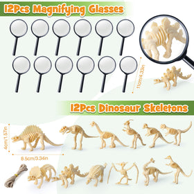 SNLN glow-in-the-dark skeleton keyrings add exciting prehistoric flair.