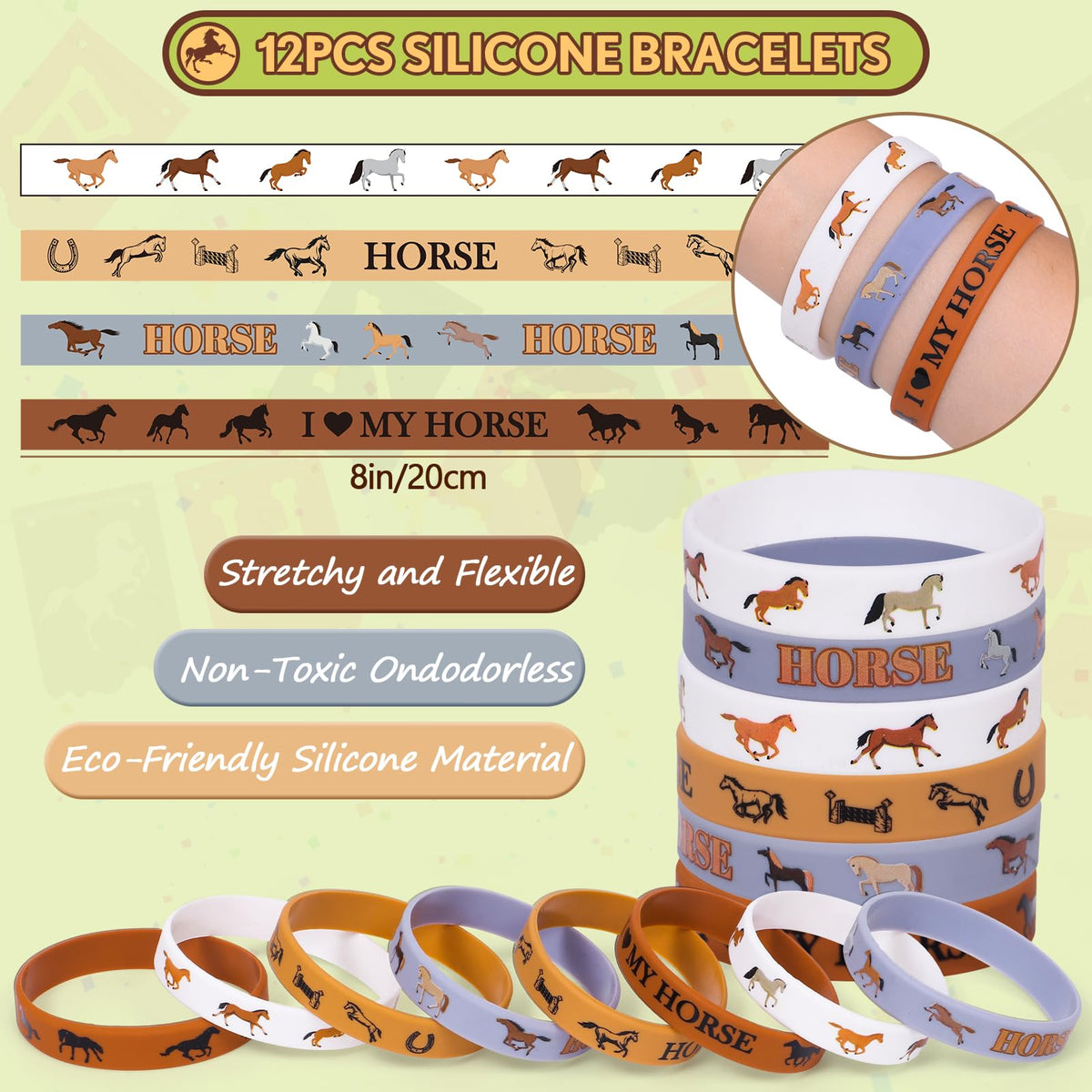 SNLN horse tattoo stickers high definition designs for easy application