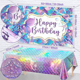 SNLN fish tail balloons offer whimsical mermaid charm.